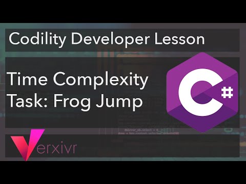 C Tutorial Solving The Frog Jump Codility Developer Lesson Using C
