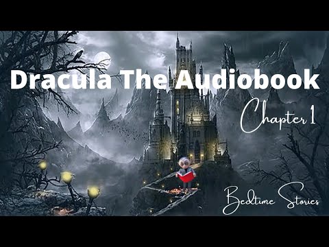 , title : 'Dracula by Bram Stoker - Ch 1| Audiobook| Gentle Female Voice| Animated Castle |Rain and Thunder.'