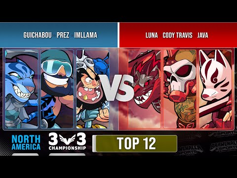 Guichabou, Prez & ImLlama VS luna, Cody Travis & java - Top 12 - NA - 3v3 Championship 2022