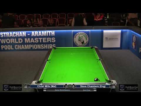 2019 Senior  World Masters - Semi Final - Christ Mills (Mal) v Steve Chambers (Eng)