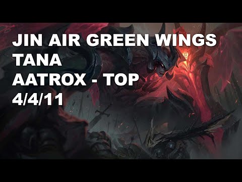 Jin Air Green Wings TaNa Top Aatrox vs Irelia - KR Challenger Rank Game
