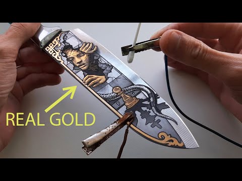 Ich mache aus einem Küchenmesser ein Kunstwerk. DIY Metallkunst