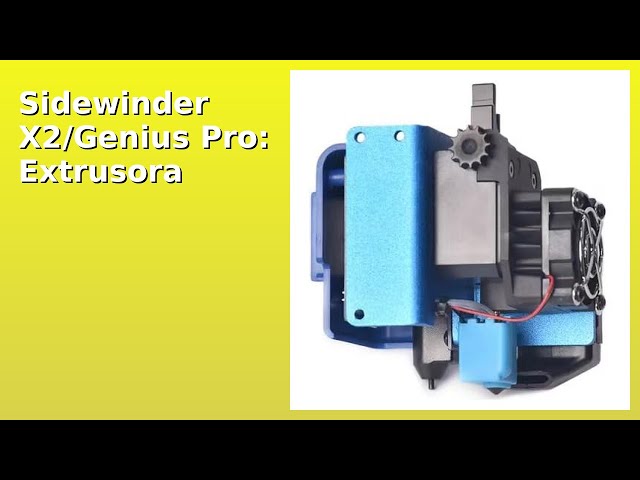 Vídeo relacionado con Artillery Sidewinder X2/Genius Pro Extrusora Directa de Metal Completo Ensamblada con Boquilla de Acero Endurecido, 300-350 Grados Celsius Mayor Resistencia a la Temperatura
