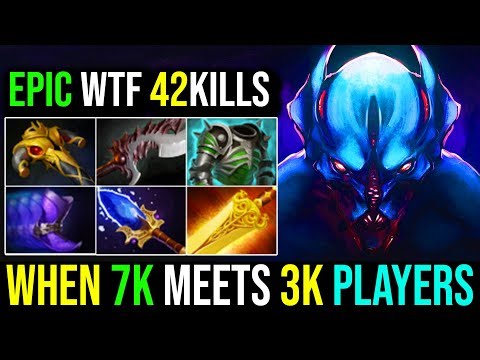 WTF 42Kills [NightStalker] This Happened When 7k+ Player Meet 3k Player in Party By KBBQ | DotA 2
