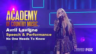 [FULL] Avril Lavigne - No One Needs to Know with Award Speech (Live at ACM Honor 2022)