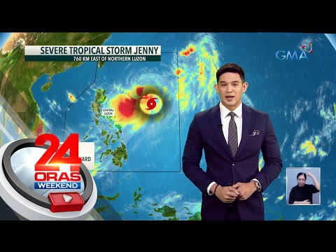Bagyong Jenny isa nang severe tropical storm at posible pang umabot sa typhoon… 24 Oras Weekend