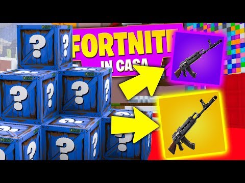 Il NUOVO AK-47 nei LUCKYBLOCK - FORTNITE in CASA su Minecraft ITA