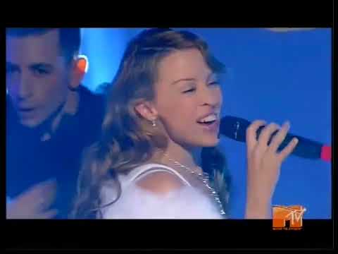 Kylie Minogue - Red Blooded Woman (Live at TRL:UK 1/3/2004) (HD Upscale)