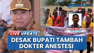 Mahasiswa Kepung Kantor Bupati Sikka, Minta Tambahan Dokter Anestesi di RSUD TC Hillers Maumere