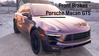 Front Brake Rotors, Pads & Wear Sensor Replacement Porsche Macan GTS (15-2021)