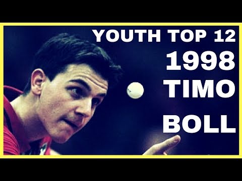 Young Timo BOLL - DELOBBE Damien 1998 YOUTH TOP 12 Table Tennis