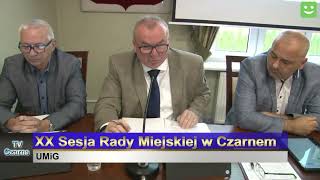 XX Sesja Rady Miejskiej TV Czarne 2025 10 05