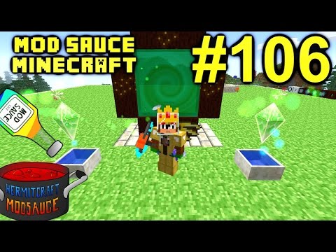 Minecraft Mods - Mod Sauce Ep. 106 - Alfheim Portal !!! ( HermitCraft Modded Minecraft )