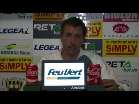 RdP Gorka Rueda tras Barakaldo CF 4  - SD Zamudio 0 (Copa)