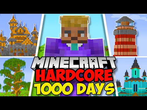 I Survived 1000 DAYS in Minecraft Hardcore (FULL MOVIE)