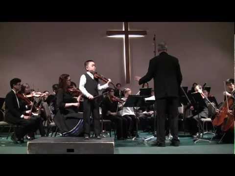 Violin Prodigy Spencer Tsai, age 8, - M. Bruch "Violin Concerto No.1 in G Minor 3rd movement"