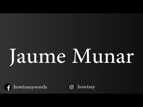 How To Pronounce Jaume Munar