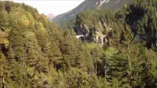 preview picture of video 'Iphone Movie Train Zug Tåg  UNESCO World Heritage Landwasser bridge'