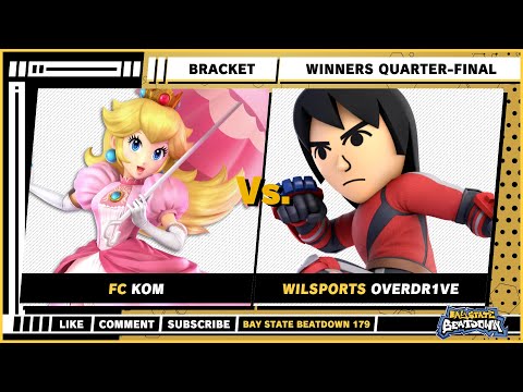 Bay State Beatdown 179 - Winners Quarters - KOM (Peach) VS Overdr1ve (Mii Brawler) - SSBU Singles