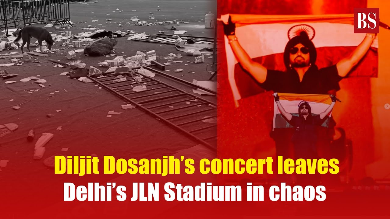 Diljit Dosanjh’s concert leaves Delhi’s JLN Stadium in chaos