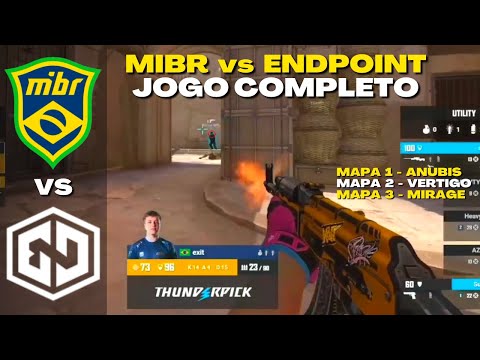 MIBR vs ENDPOINT - JOGO COMPLETO (Todos os Mapas) Thunderpick World Championship 2023
