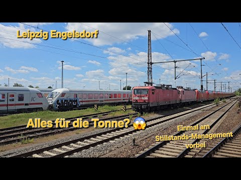 Leipzig-Engelsdorf = Fahrt am Stillstands-Management vorbei