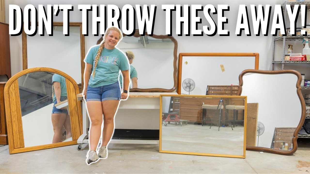 UPCYCLING THRIFTED MIRRORS DIY