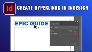 Creating Hyperlinks in InDesign 2026 | How to Create Hyperlinks in InDesign Clickable Links InDesign