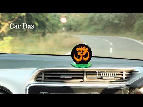 Orange acrylic car dashboard om interior decor accessories