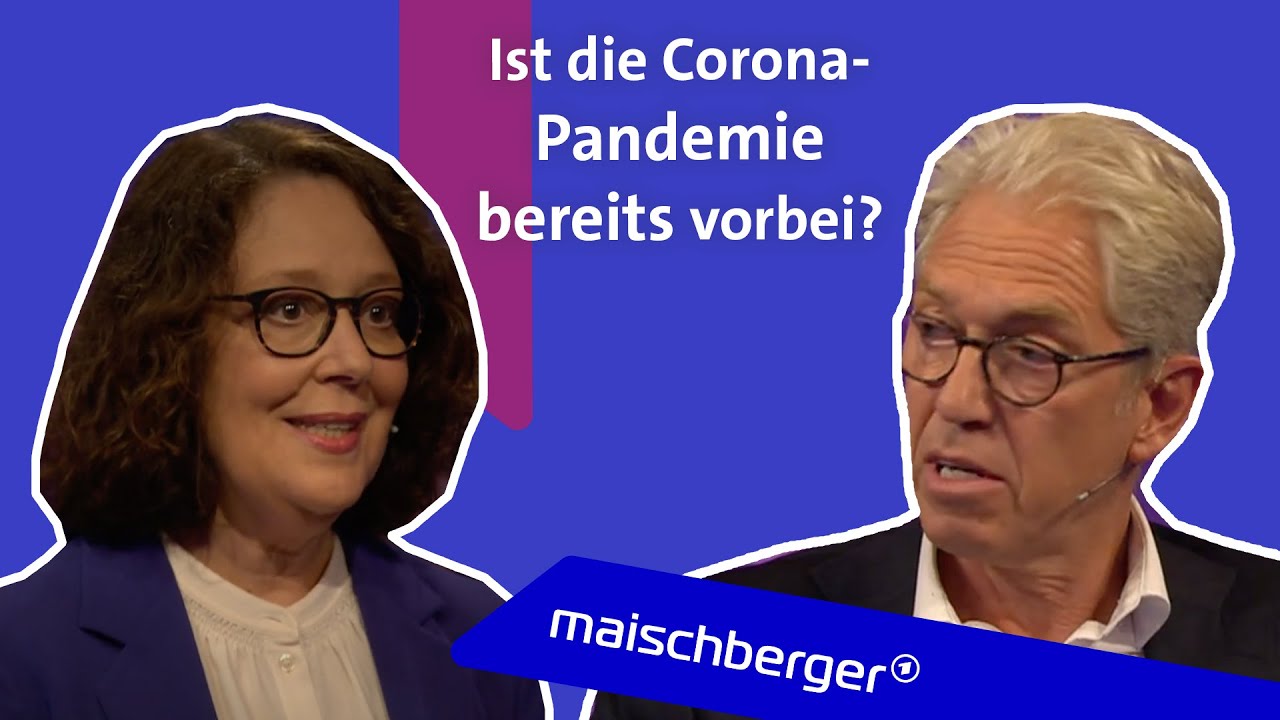 Coronamaske - Ja oder Nein? Journalistin Christina Berndt und KBV-Chef Andreas Gassen | maischberger