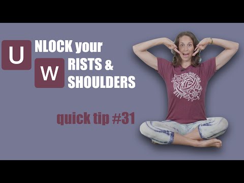 Quick Tip #31: UNLOCK your WRISTS and SHOULDERS #mudrasbenefits #wriststrength