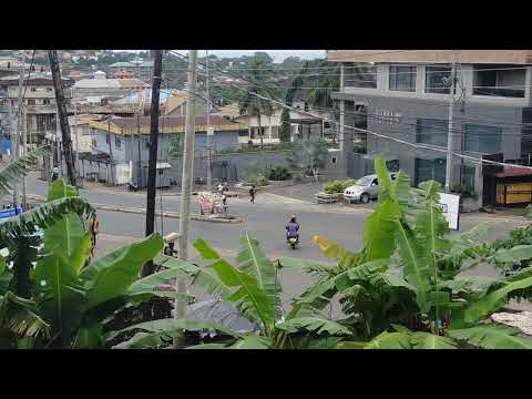 Spur Road in Freetown on 11 September 2023, the day of the proposed protest.