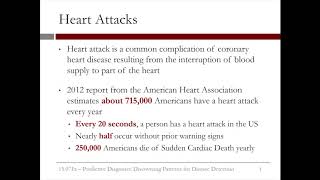6.3.1 Predictive Diagnosis - Video 1: Heart Attacks