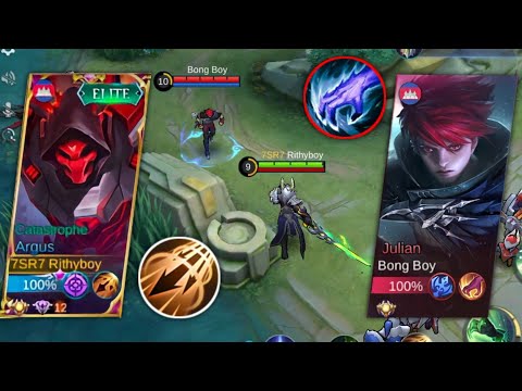 Argus vs Julian,Who is the winner, in Ranked Game #mobilelegends #argus #rithyboy #mobile