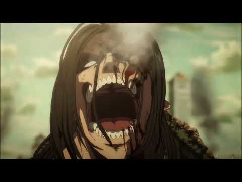 Eren Destroys Reiner and Jaw Titan with one hand XDDDD