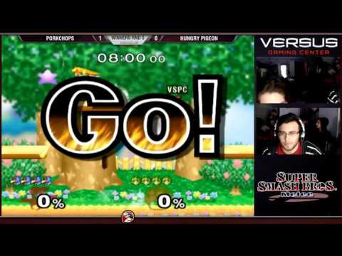 Versus Melee Weekly 1/24/16 - Winners Semis - VS|PorkChops (Falco) vs Hungry Pigeon (Peach)