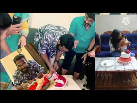 Cake cutting for 3rd wedding anniversary