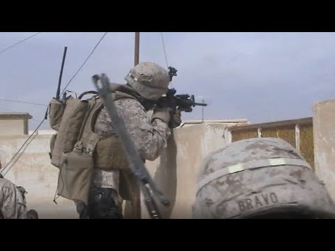 RAW Combat Footage 07 - Ramadi Iraq 20 May 2006 - US Marine ANGLICO & IA Fighting Street To Street