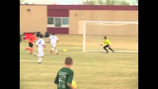preview picture of video 'Powell at #4 Worland - Boys Soccer 3/29/12'