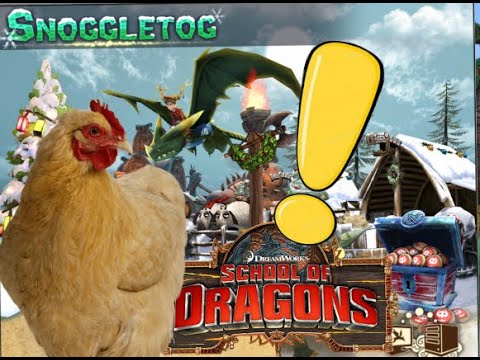 Locations of all chickens and chests - School of dragons (Snoggletog maze 2020 playthrough)