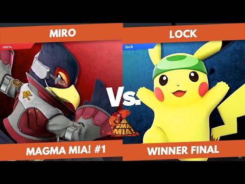 Lock(Pikachu) vs Miro(Falco/Incineroar) - WINNER FINAL - MAGMA MIA! #1