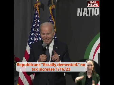 Republicans "fiscally demented." no tax increase