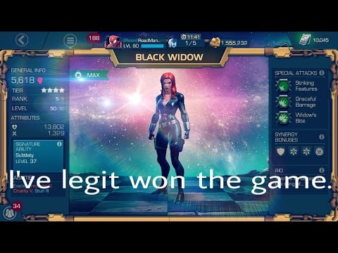 Marvel: Contest Of Champions - Taking Black Widow To Rank 5!