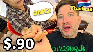 $.90 EAR CLEANING in Thailand 😮 You Won’t Believe What She Found! 🇹🇭