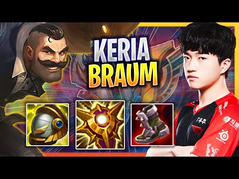 LEARN HOW TO PLAY BRAUM SUPPORT LIKE A PRO! | T1 Keria Plays Braum Support vs Thresh!  Season 2023