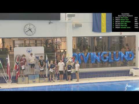 Live: Diving Lund 2025 Boys B Platform