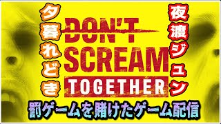 【Don't Scream Together】罰ゲームを賭けてゲーム配信する男達【ホラゲー配信】