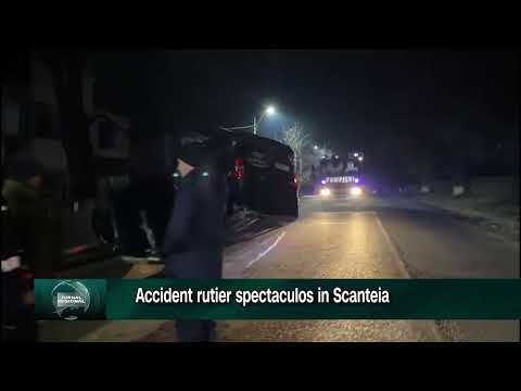 Accident grav aseară la Scânteia cauzat de o șoferiță care nu a acordat prioritate