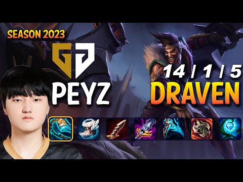 GEN Peyz DRAVEN ADC vs YASUO - Patch 13.18 KR Ranked