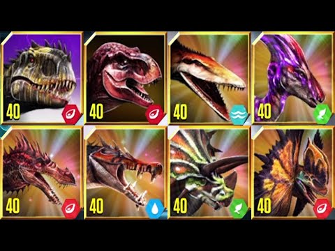 ALL GEN 2 DINOSAURS - Jurassic World The Game